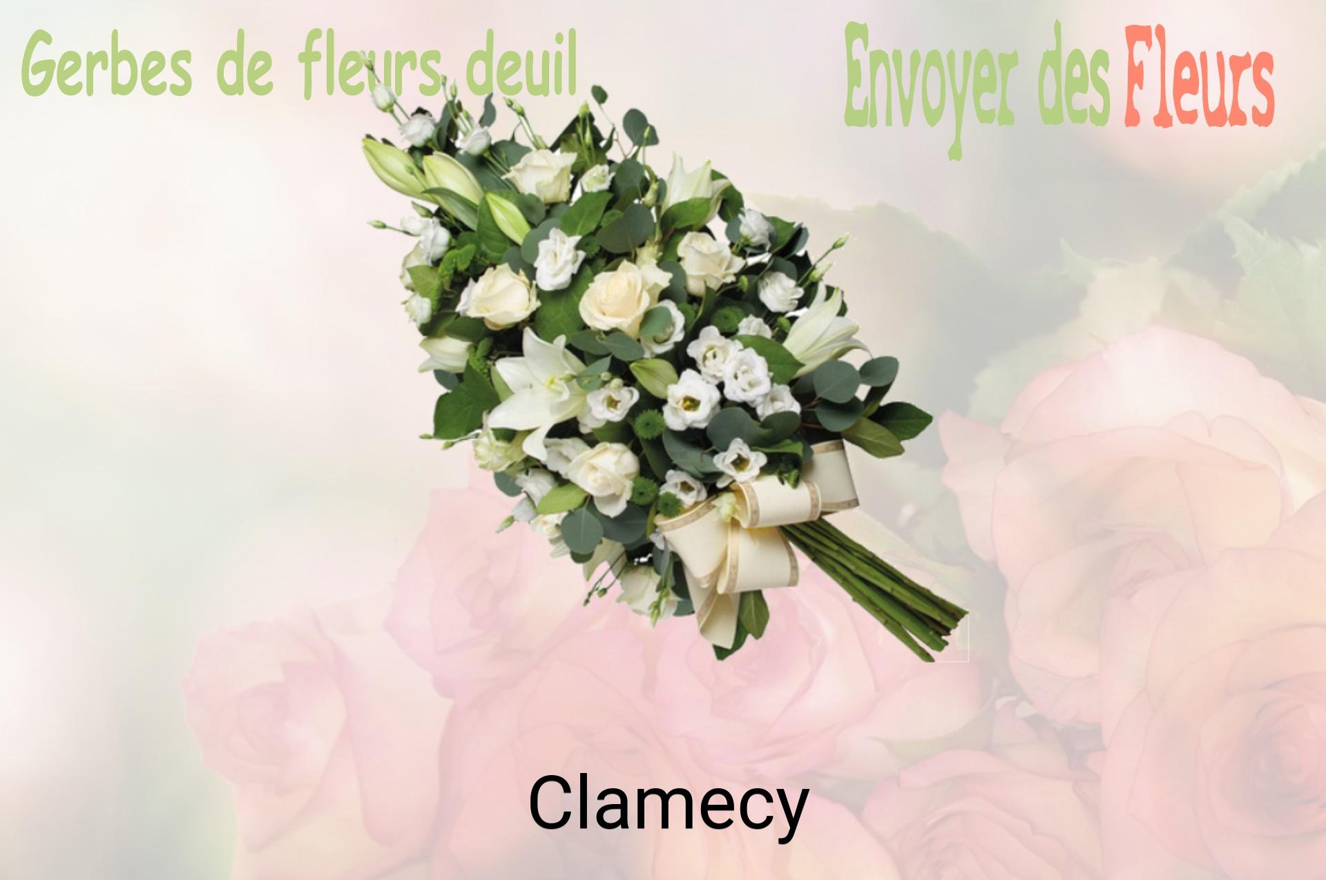 Gerbe de fleurs de deuil livrée à Clamecy